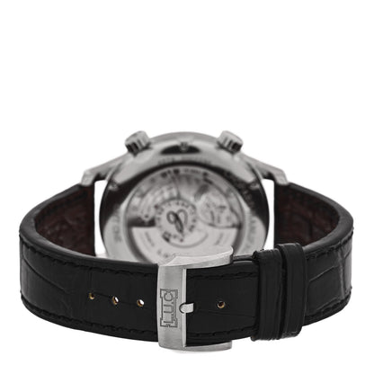Chopard Stainless Steel Alligator 42mm L.U.C GMT One Automatic Watch 3 of 5