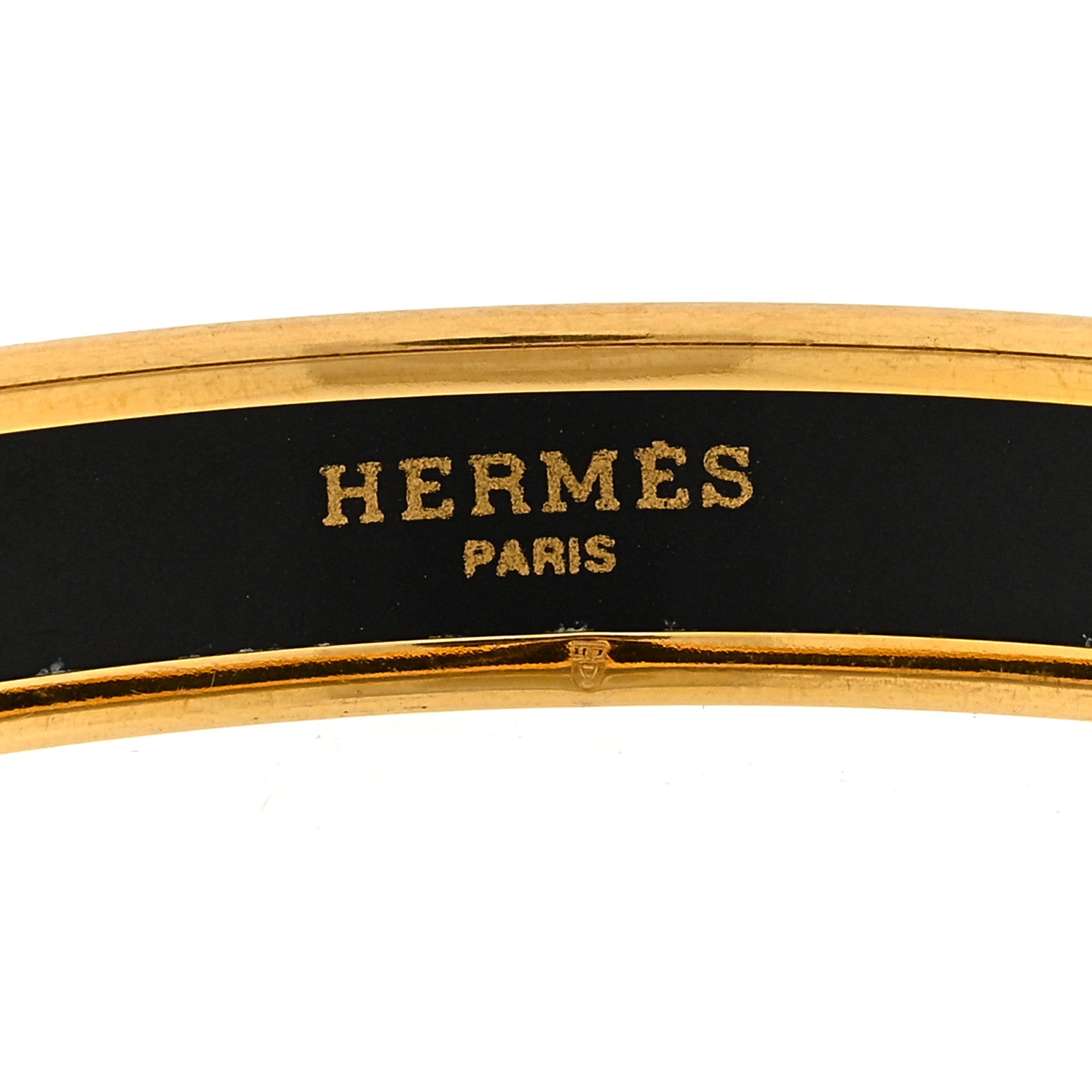 Hermes Enamel Printed Narrow Bracelet 70 Green 7 of 9