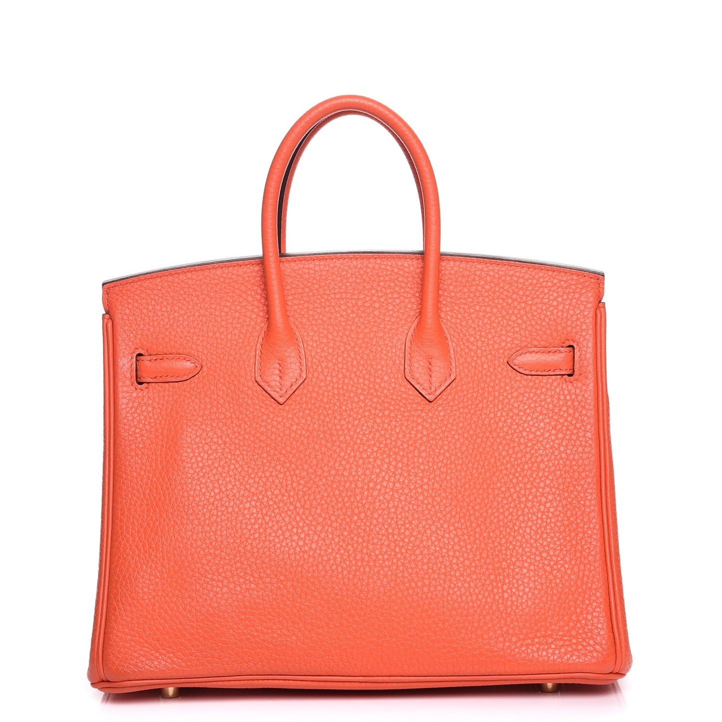 Taurillon Clemence Birkin 25 Orange Poppy