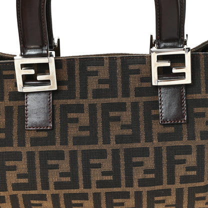 Fendi Zucca Small Holdall Tote Tobacco 7 of 9