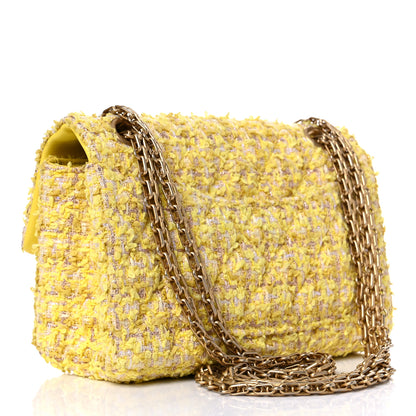 Chanel Tweed Quilted 2.55 Reissue Mini Flap Yellow 3 of 9