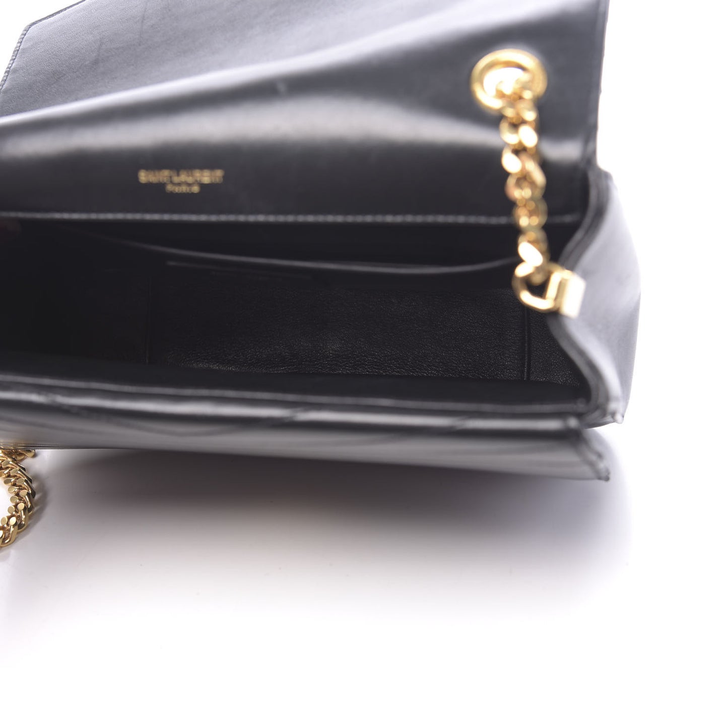 Lambskin Matelasse Chevron Monogram Medium Sulpice Bag Black