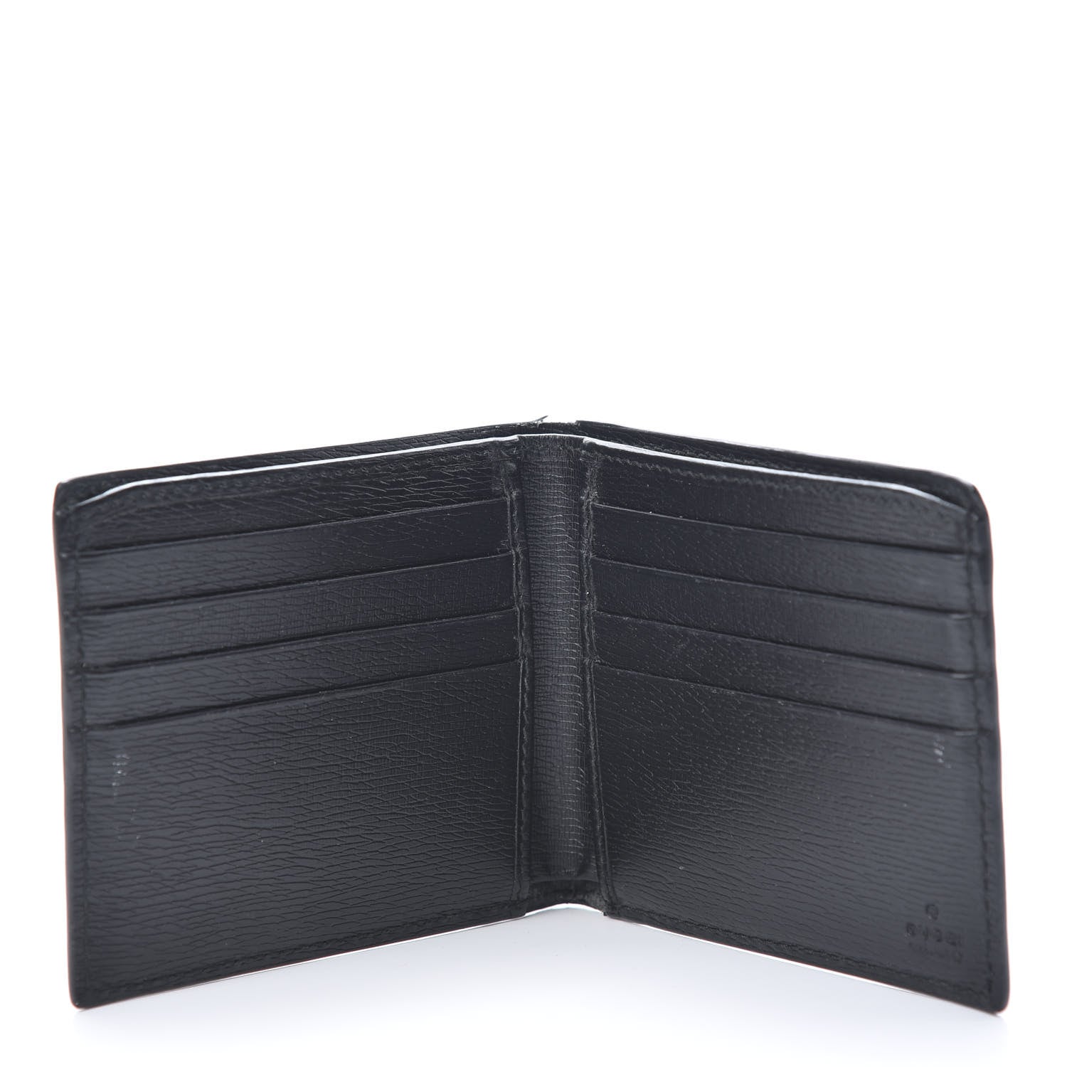 Gucci Shangai Calfskin Kingsnake Bi-Fold Wallet Black 5 of 10
