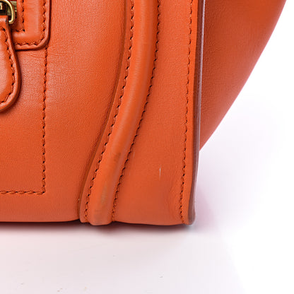 Celine Smooth Calfskin Mini Luggage Bright Orange 28 of 32