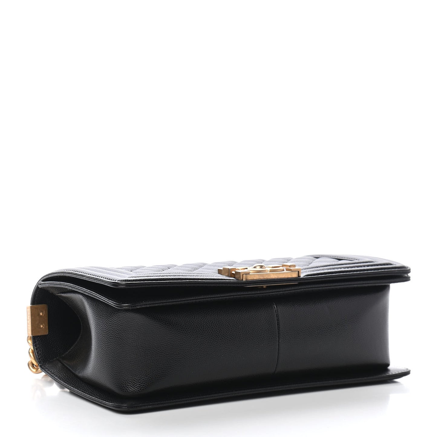 Caviar Quilted Medium Boy Flap Black