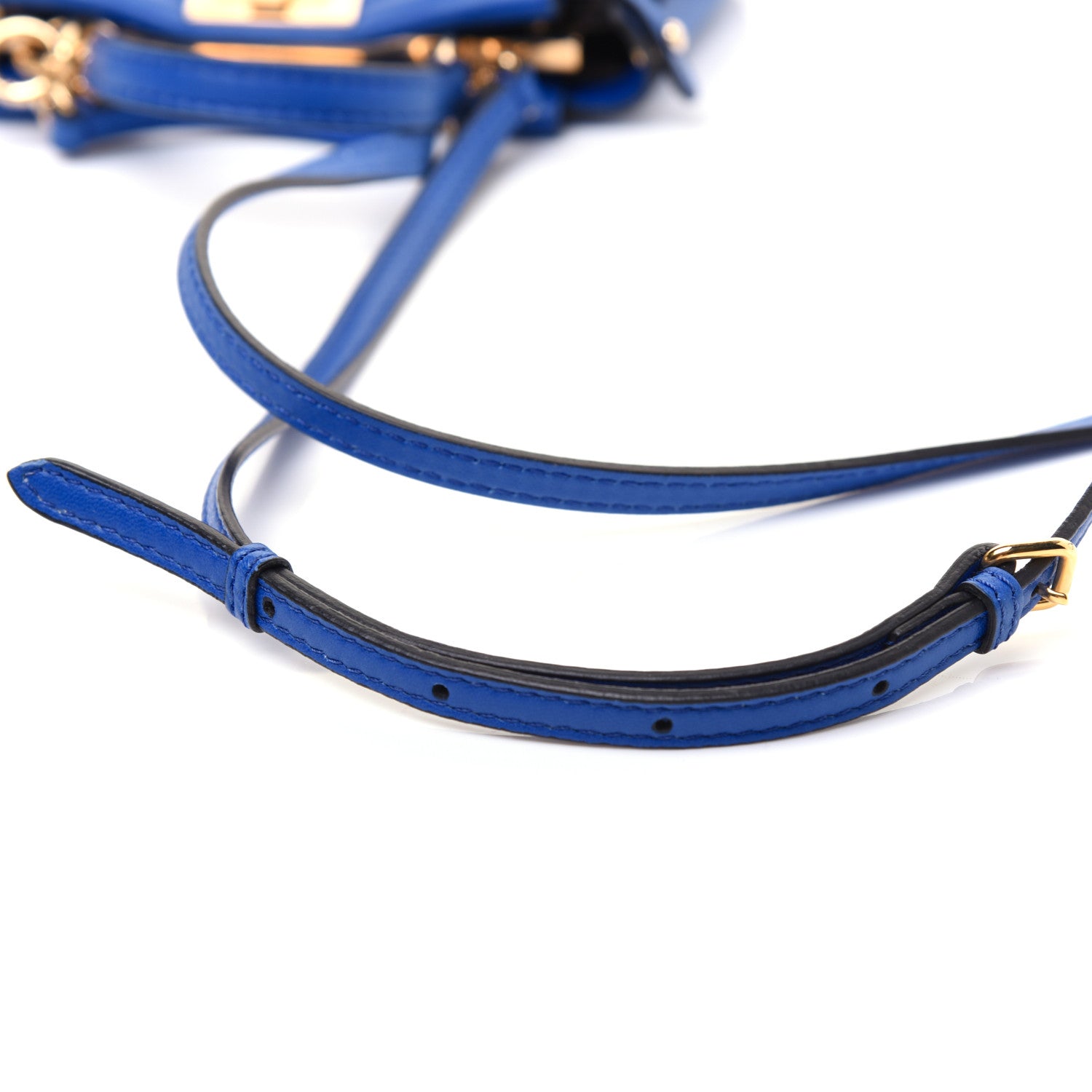 Fendi Nappa Micro Peekaboo Iconic Satchel Bluette 24 of 24