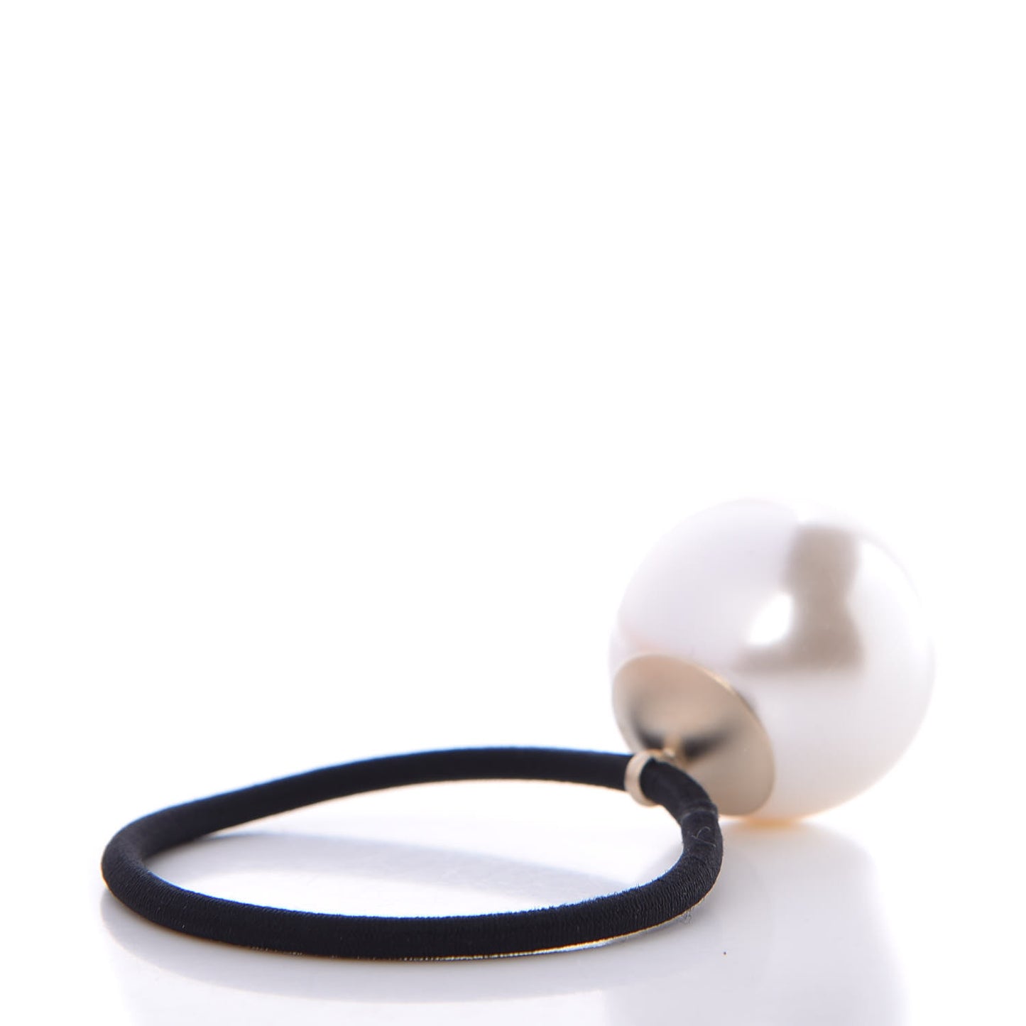 Pearl CC Hair Tie Black White