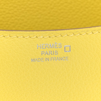 Hermes Evercolor Shiny Alligator Constance 18 Lime Miel 6 of 11