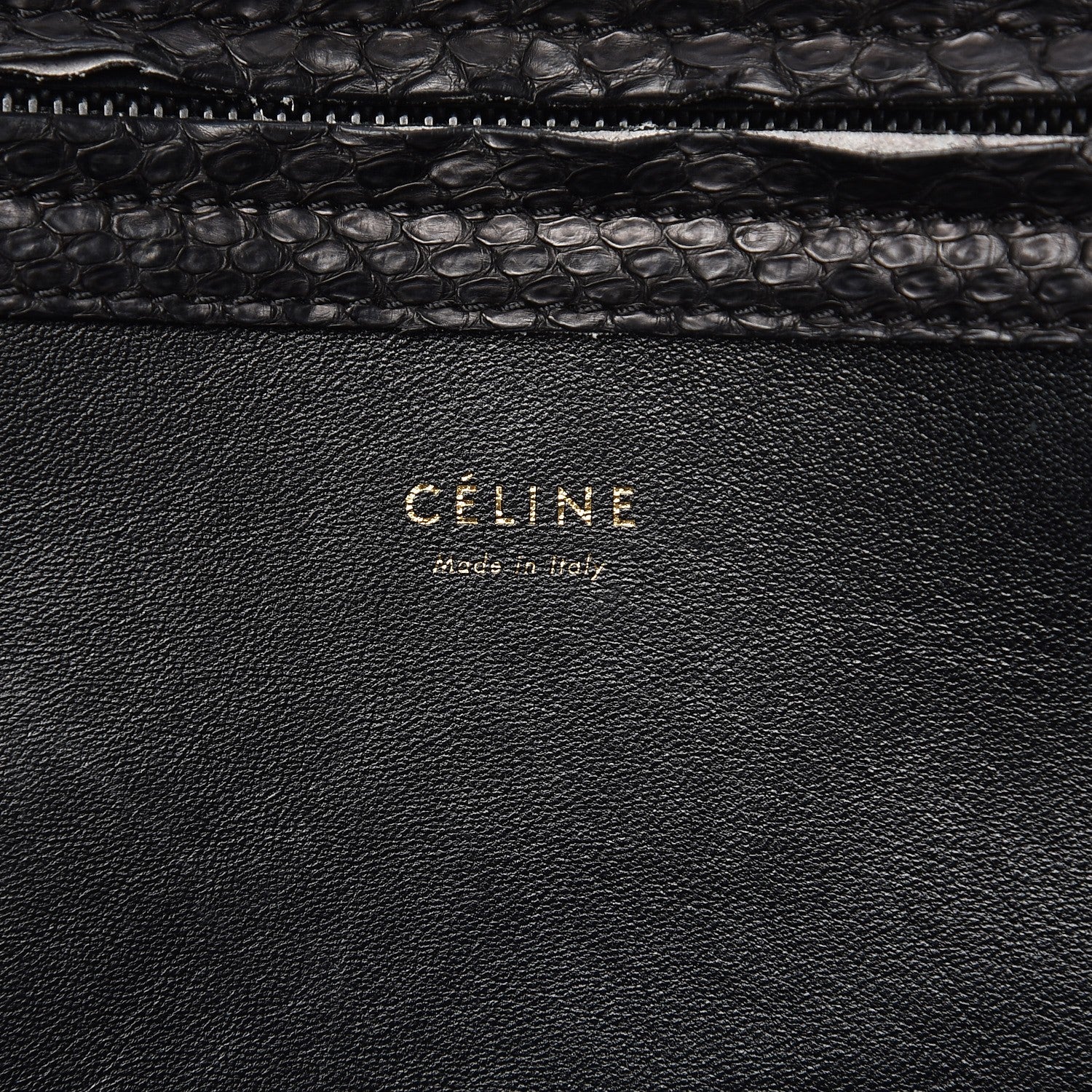 Celine Python Medium Phantom Luggage Black 6 of 11