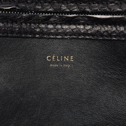 Celine Python Medium Phantom Luggage Black 6 of 11