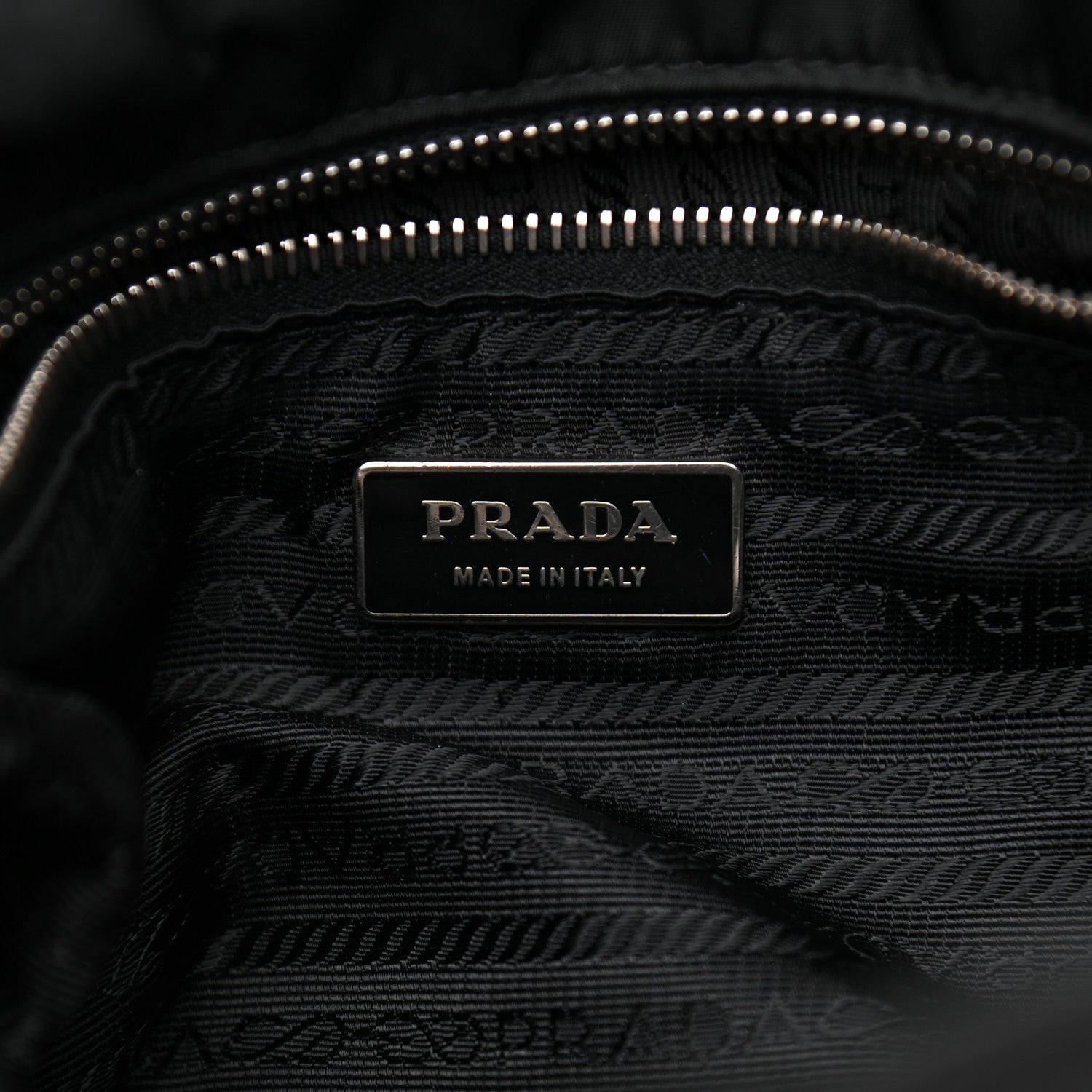 Prada Tessuto Nylon Soft Calf Tote Black 5 of 13