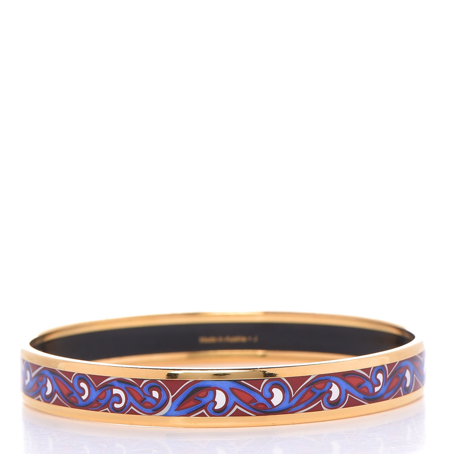 Hermes Enamel Printed Narrow Bracelet 65 3 of 6