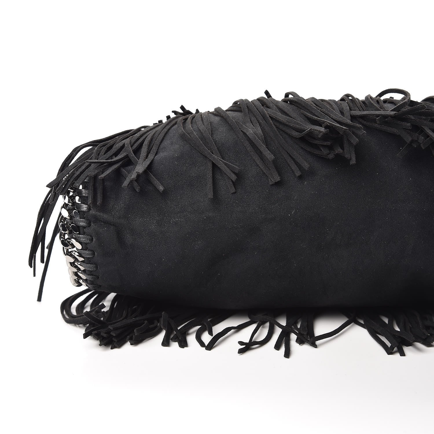 Stella McCartney Eco Suede Fringe Falabella Tote Black 9 of 10