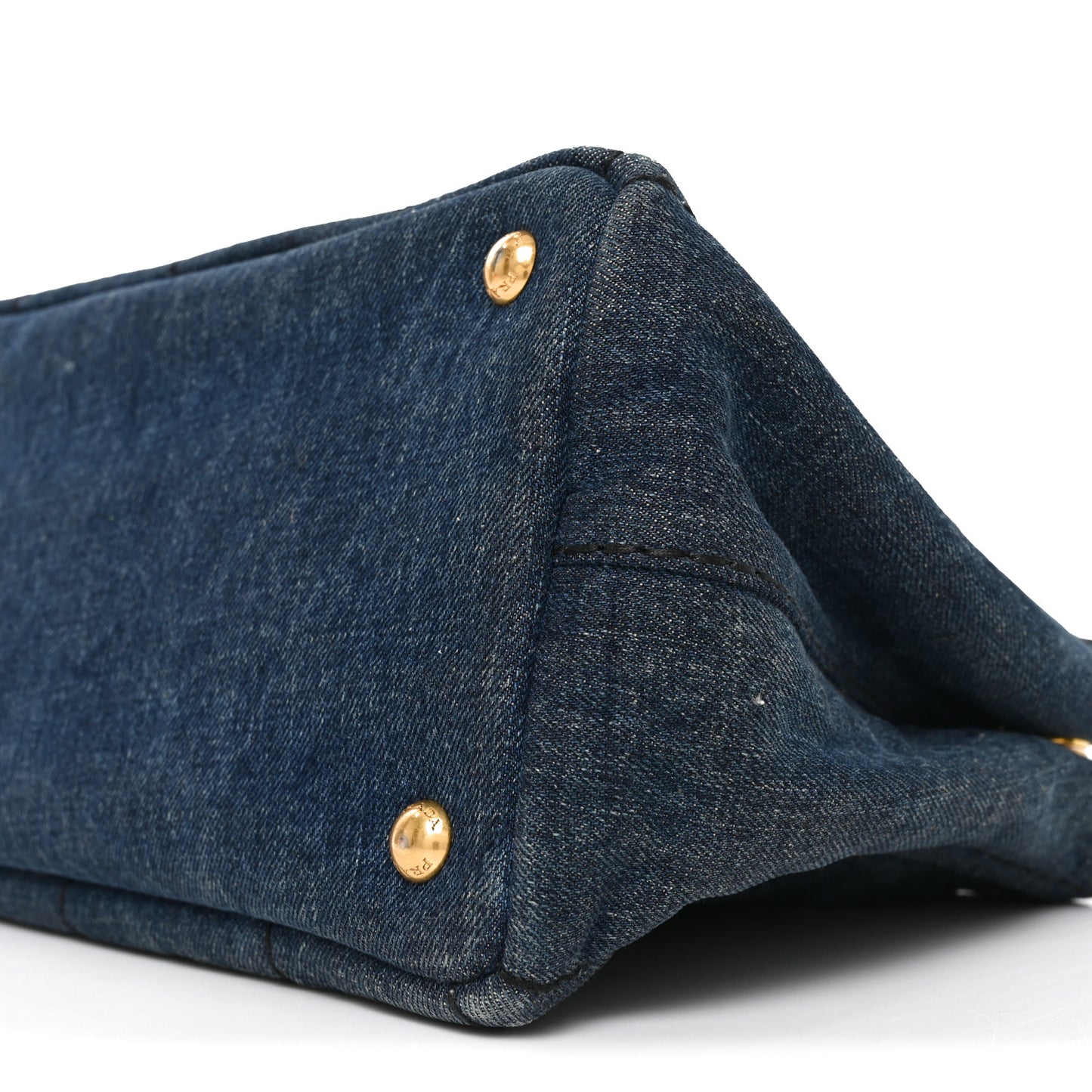 Denim Canapa Small Logo Tote Avio