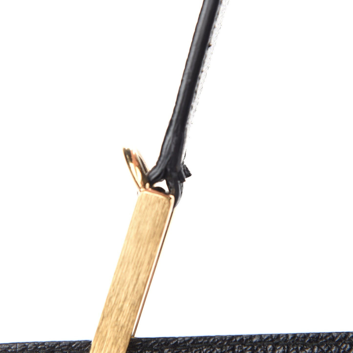 Calfskin Ostrich Trimmed Le Dix Cartable S Bag Black