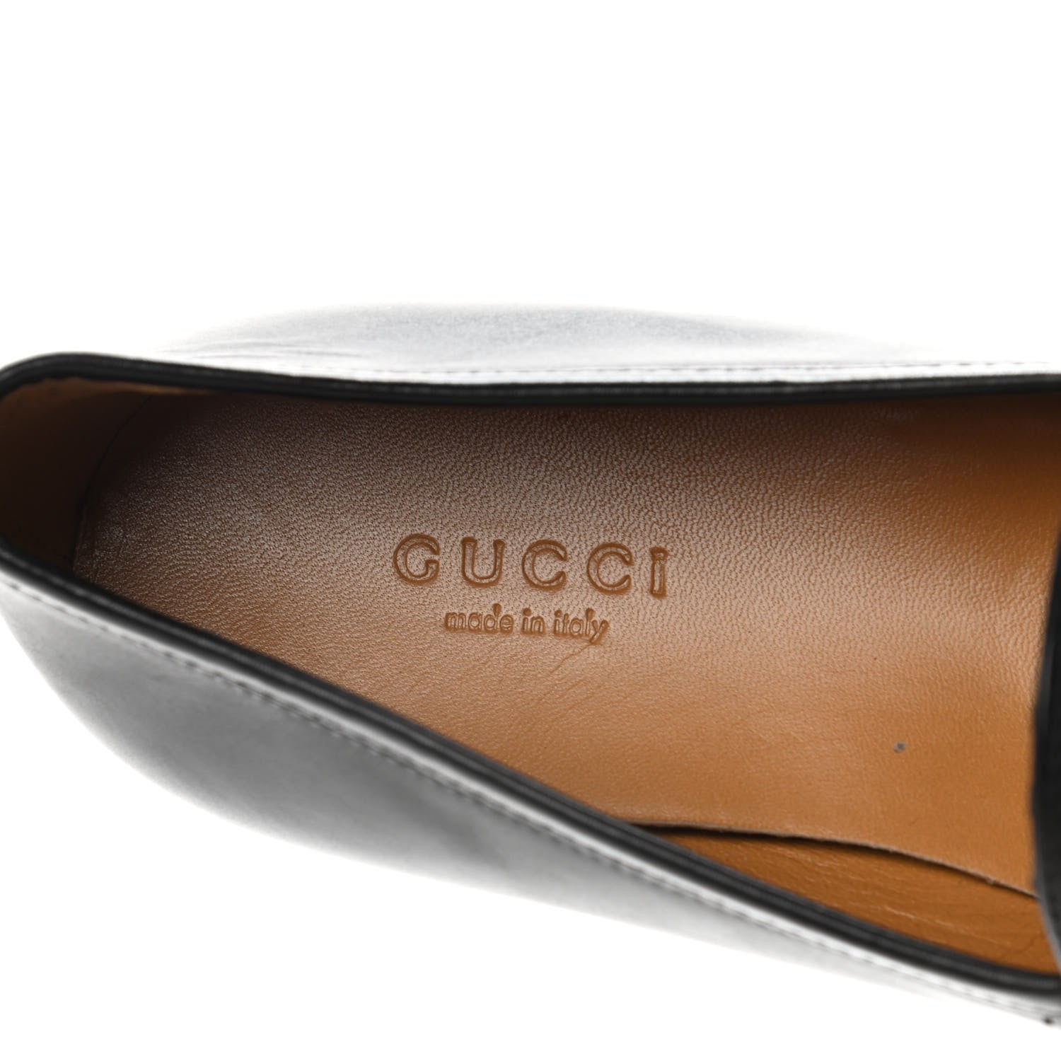 Gucci Calfskin Womens Jordaan Loafers 37 Black 7 of 8