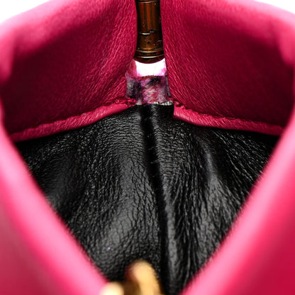 Saint Laurent Fur Mini Pac Pac Pouch On Chain Fuchsia 11 of 12