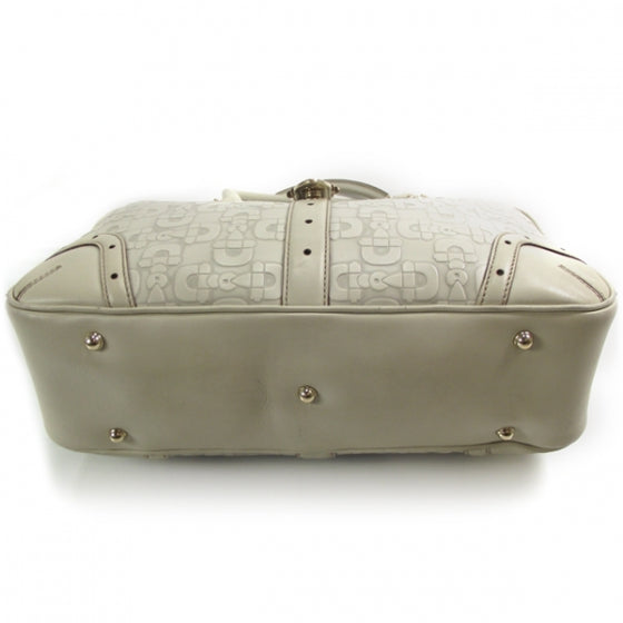Leather Horsebit Glam Boston Ivory