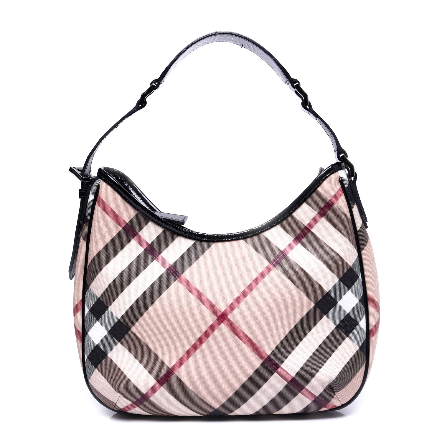 Burberry Nova Check Small Barton Hobo Black 1 of 11