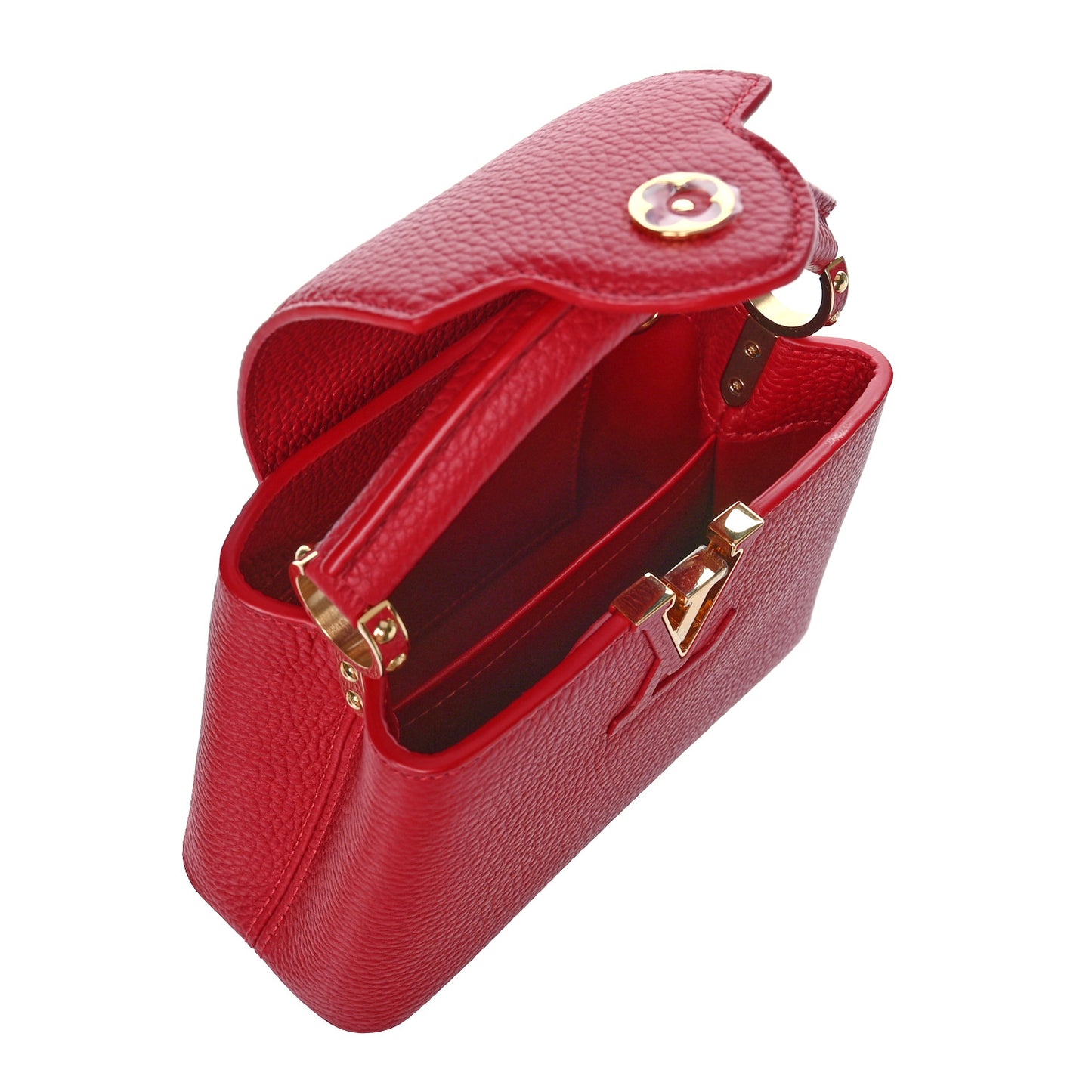 Taurillon Mini Capucines Scarlet