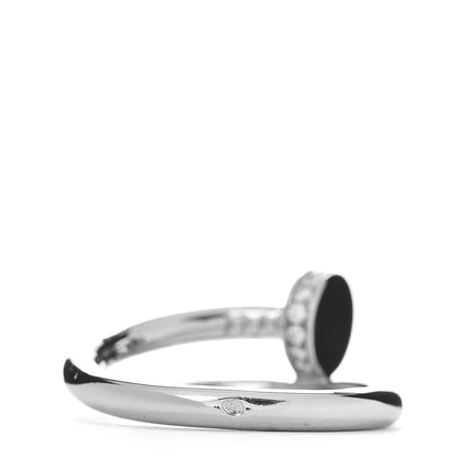 Cartier 18K White Gold Diamond Juste Un Clou Ring 55 7.25 3 of 5