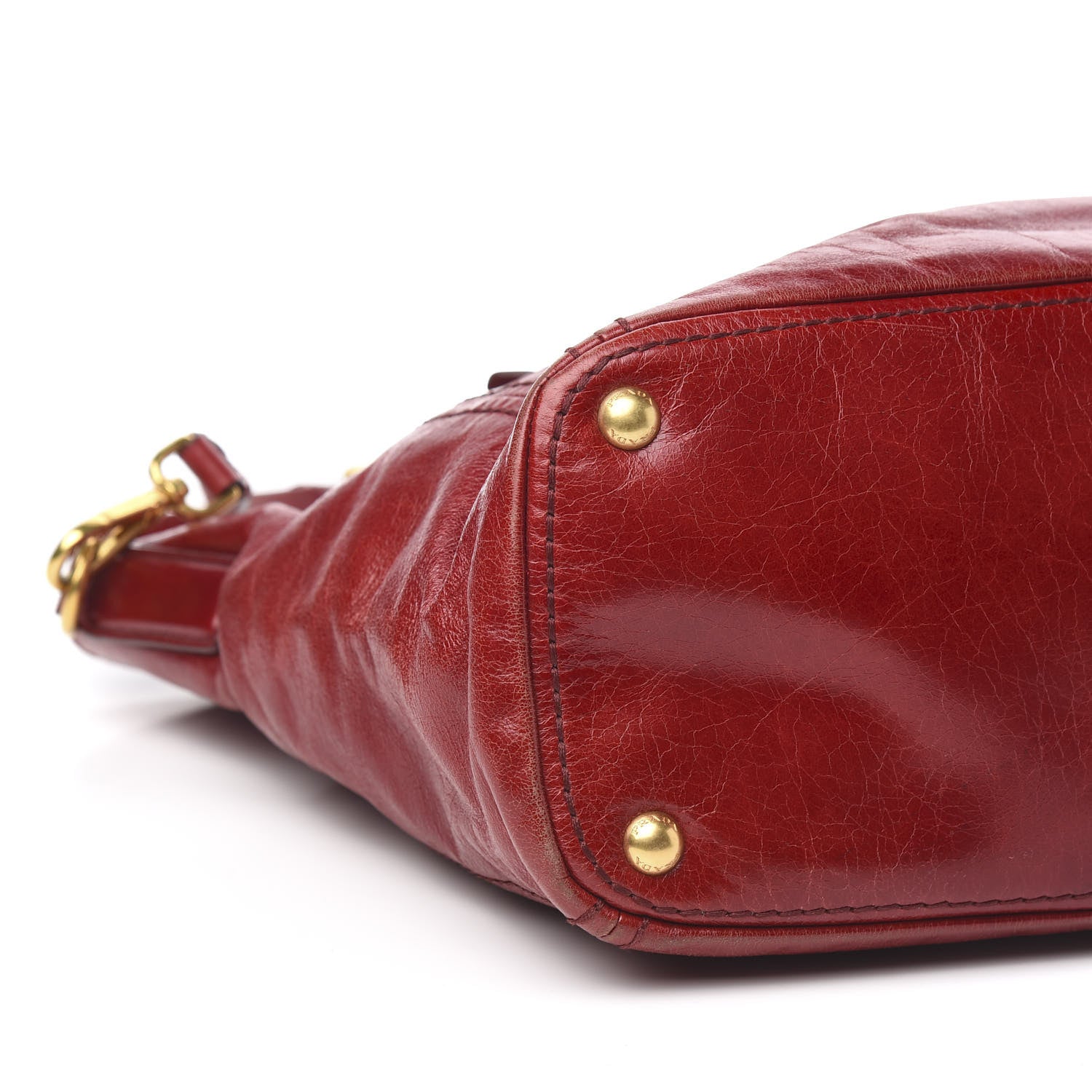 Prada Vitello Shine Tote Rubino 9 of 11
