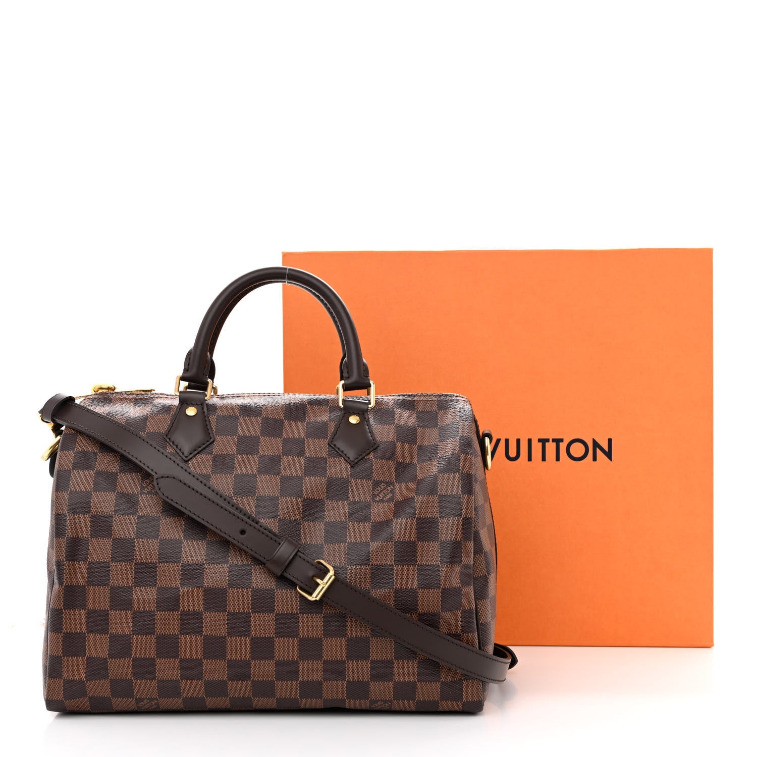 Louis Vuitton Damier Ebene Speedy Bandouliere 30 11 of 11