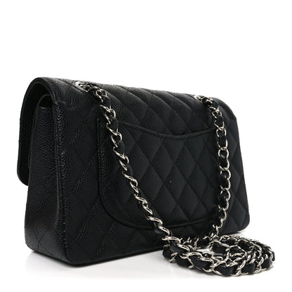 Chanel Caviar Quilted Medium Double Flap Black 3 of 11