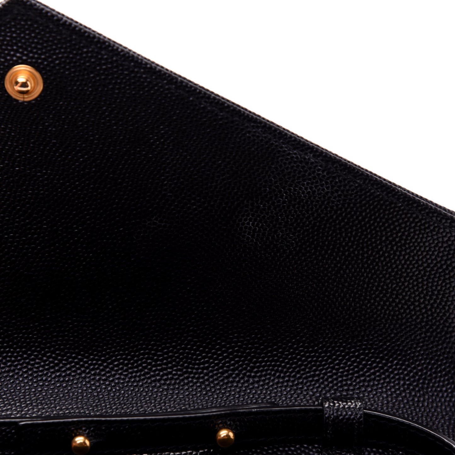 Grain De Poudre Matelasse Chevron Monogram Chain Wallet Black