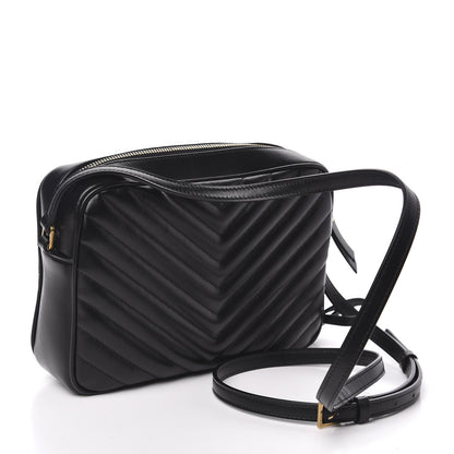 Saint Laurent Calfskin Matelasse Monogram Lou Camera Bag Black 3 of 10