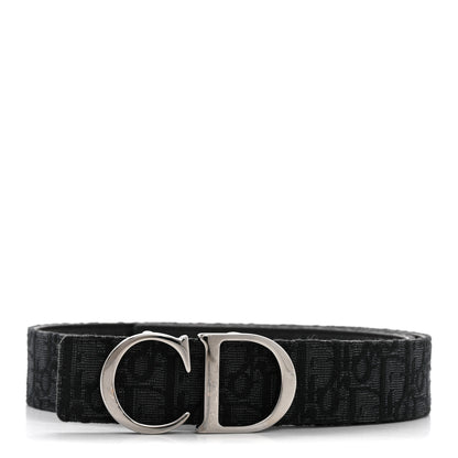 Christian Dior Oblique 35mm Reversible Belt 90 36 Black 1 of 7