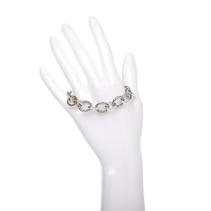 David Yurman Sterling Silver 12mm Large Oval Link Bracelet 2 of 4
