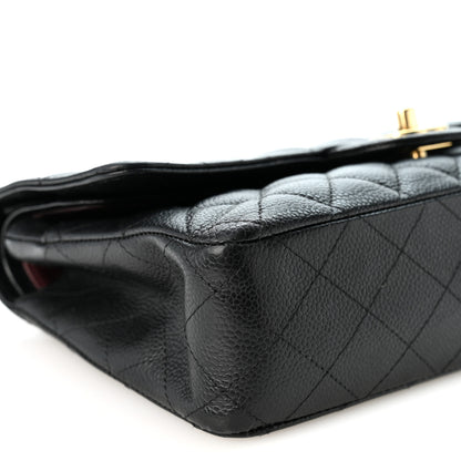Chanel Caviar Quilted Medium Double Flap Black 9 of 10