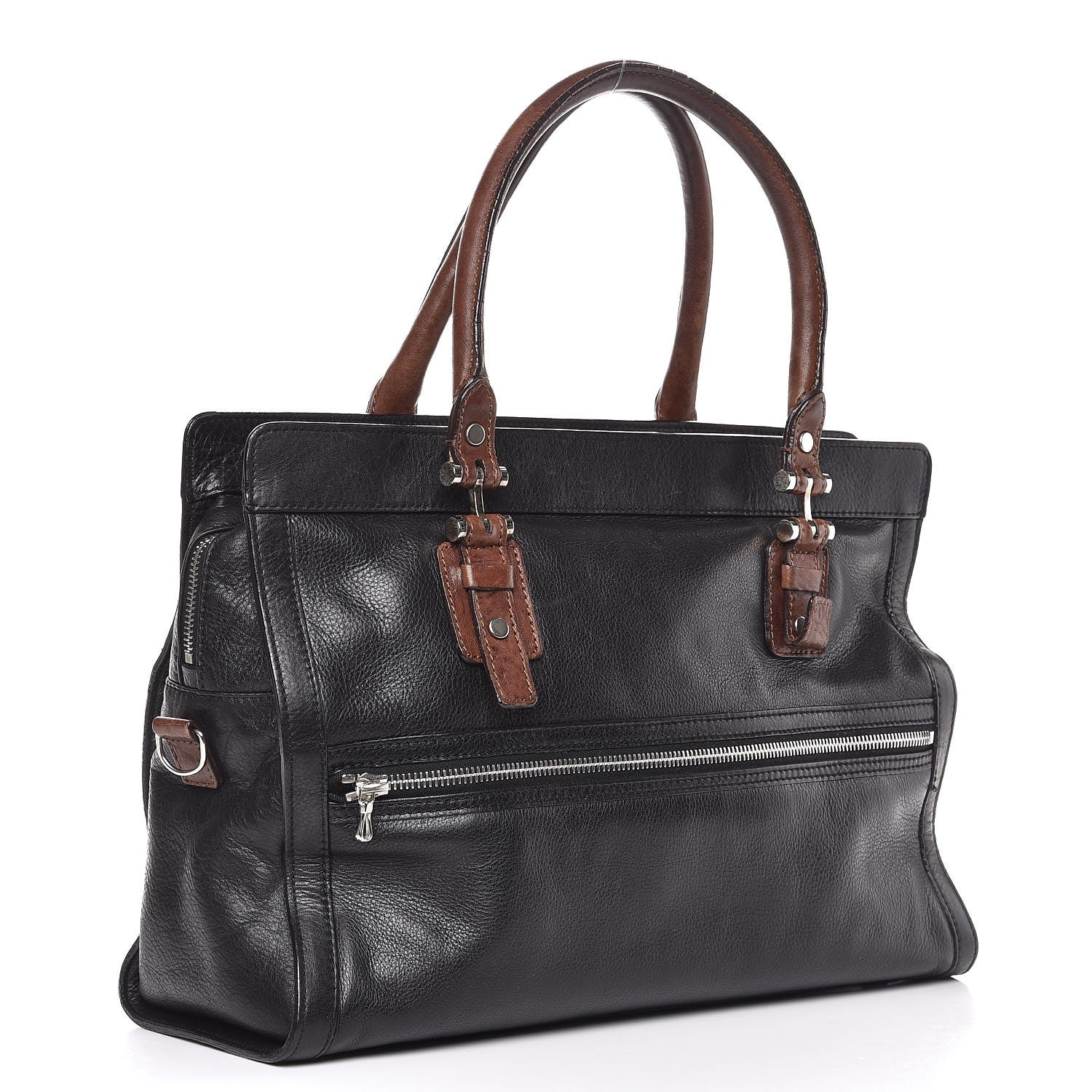 Lanvin Taurillion Madame Tourniquet PM Tote Black 3 of 14