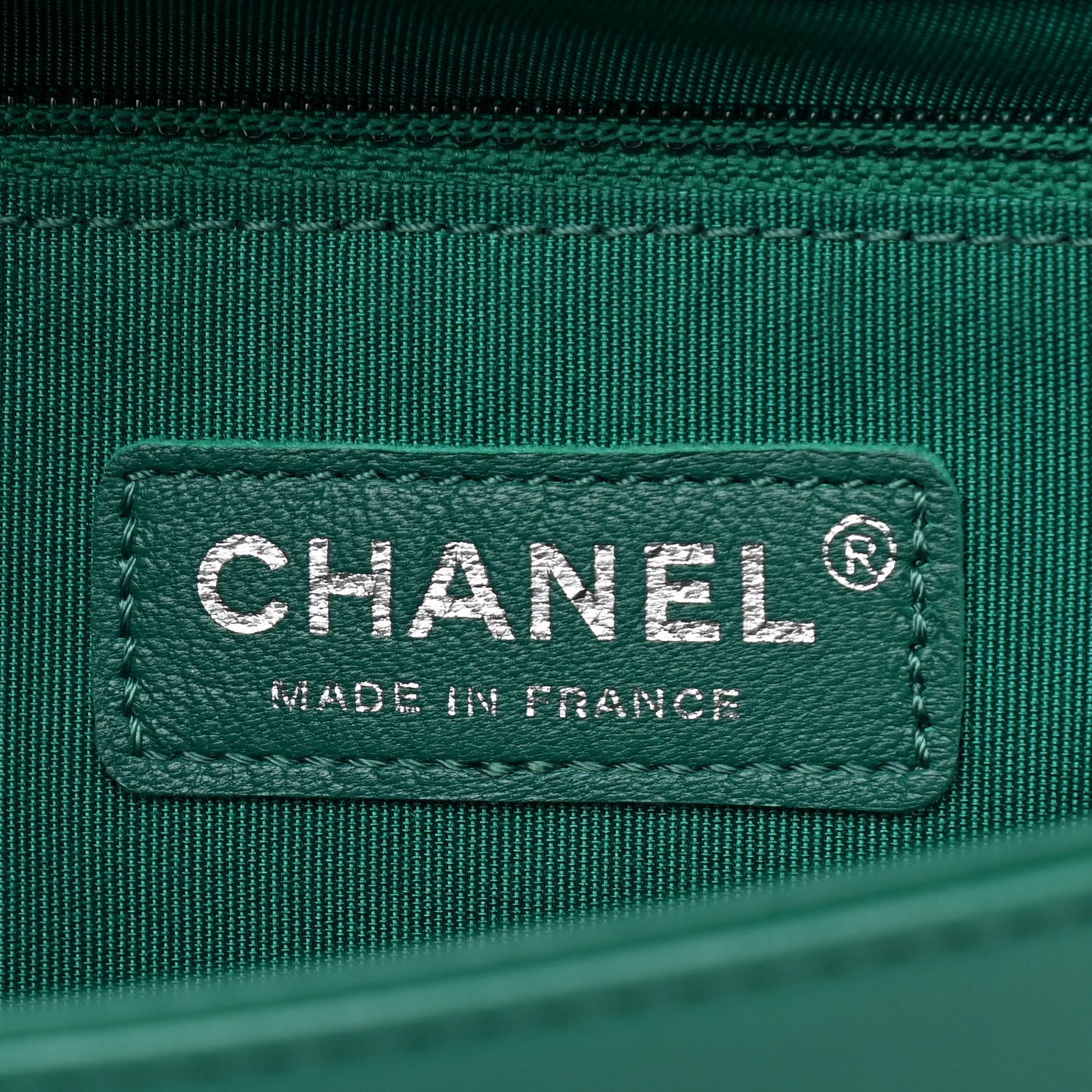 Lambskin Quilted Large Boy Flap Green