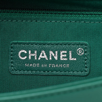 Chanel Lambskin Quilted Large Boy Flap Green 6 of 16