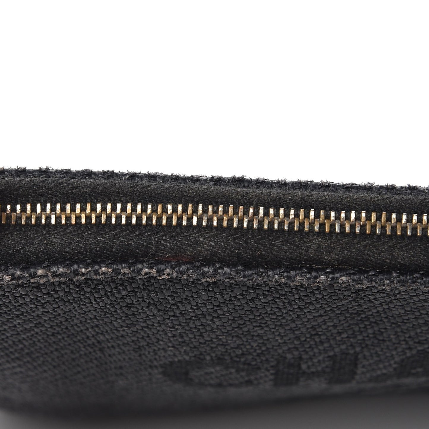 Woven Straw Raffia Small Deauville Pouch Dark Grey