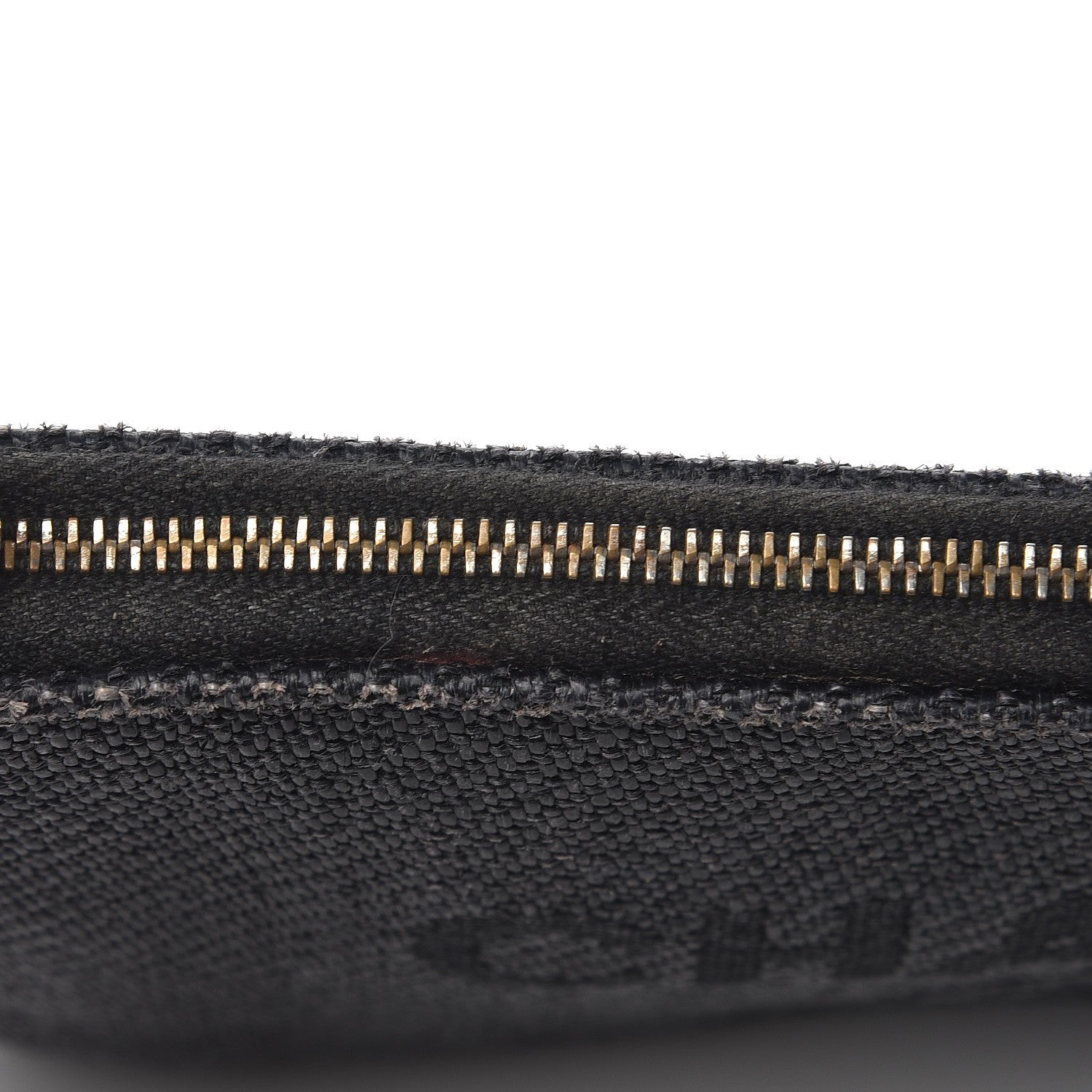 Chanel Woven Straw Raffia Small Deauville Pouch Dark Grey 8 of 12