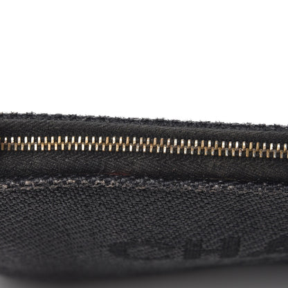 Chanel Woven Straw Raffia Small Deauville Pouch Dark Grey 8 of 12