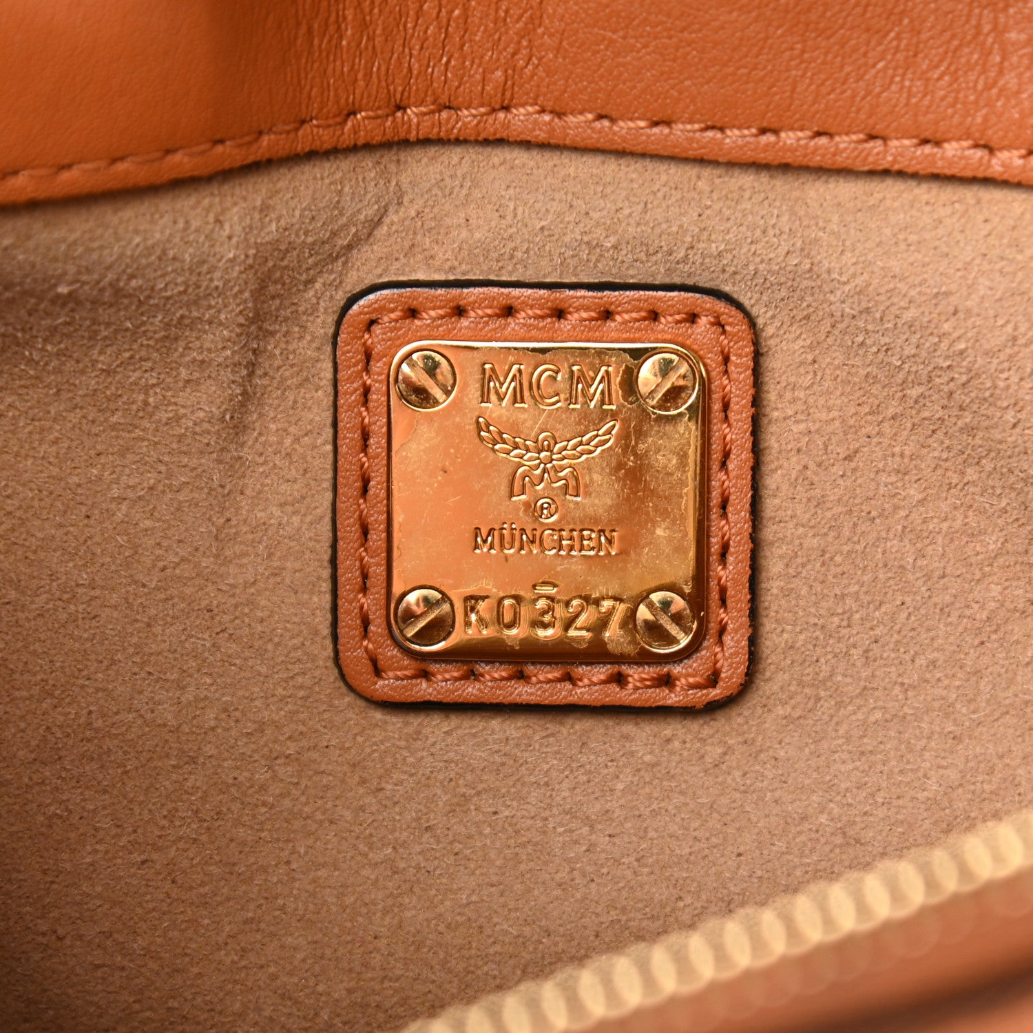 MCM Visetos Medium Patricia Wallet On Chain Cognac 6 of 11