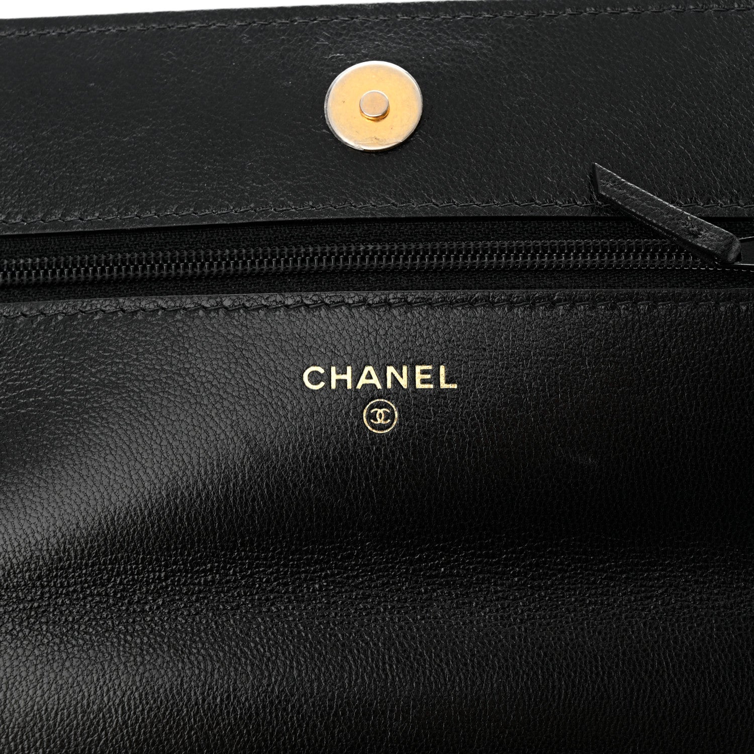Chanel Lambskin Quilted Chanel 19 Wallet On Chain WOC Black 6 of 12