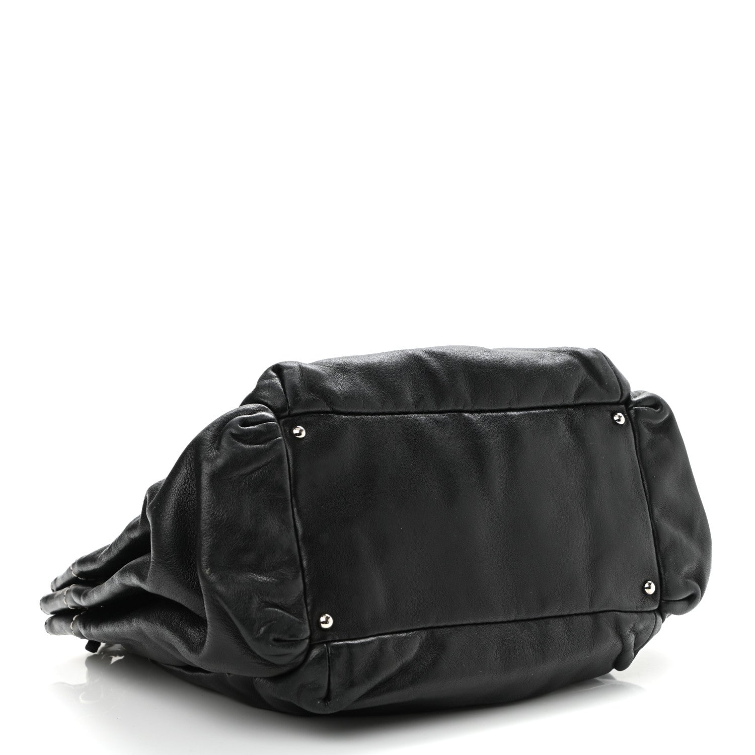Chanel Lambskin Lax Accordion Hobo Black 3 of 10