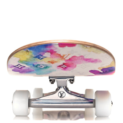 Louis Vuitton Monogram Watercolor Wood Skateboard Multicolor 8 of 12