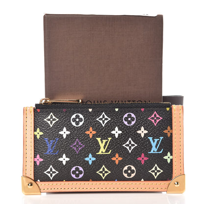 Louis Vuitton Monogram Multicolor Key Pouch Black 7 of 7