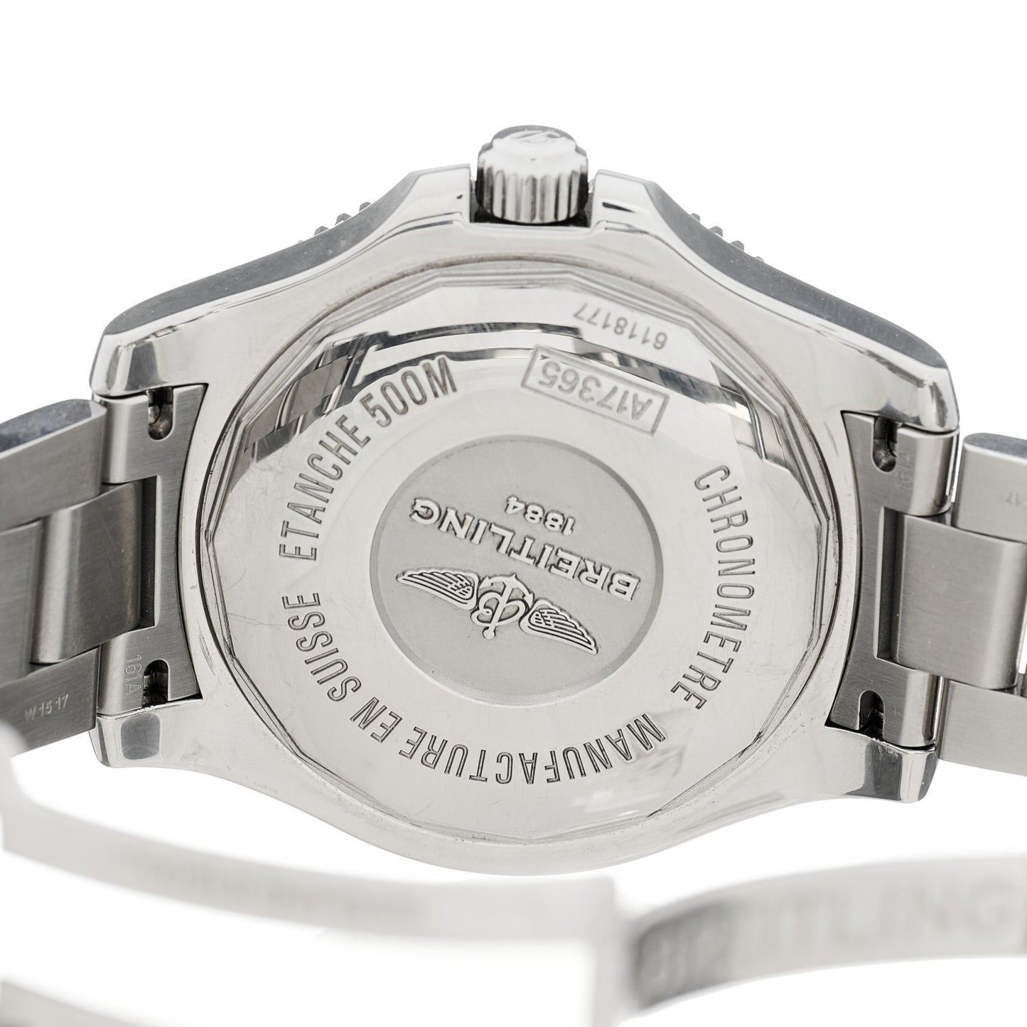 Stainless Steel 44mm Super Ocean Chronometer Automatic Watch Blue A17365