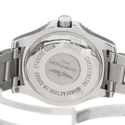 Breitling Stainless Steel 44mm Super Ocean Chronometer Automatic Watch Blue A17365 4 of 5