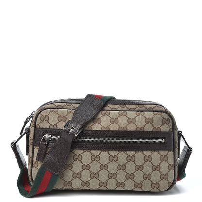 Gucci Monogram Signature Web Camera Bag Brown 1 of 9