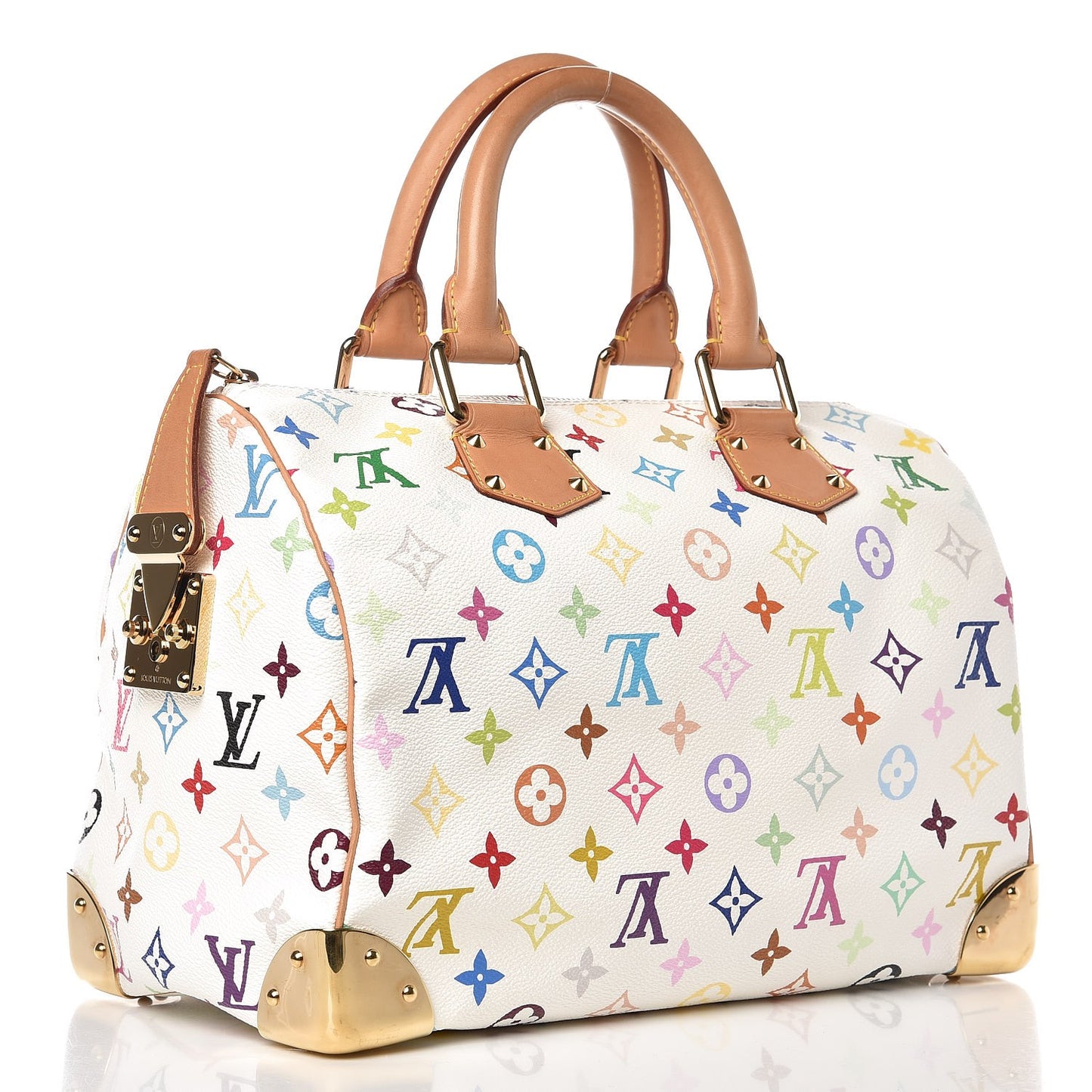 Monogram Multicolor Speedy 30 White