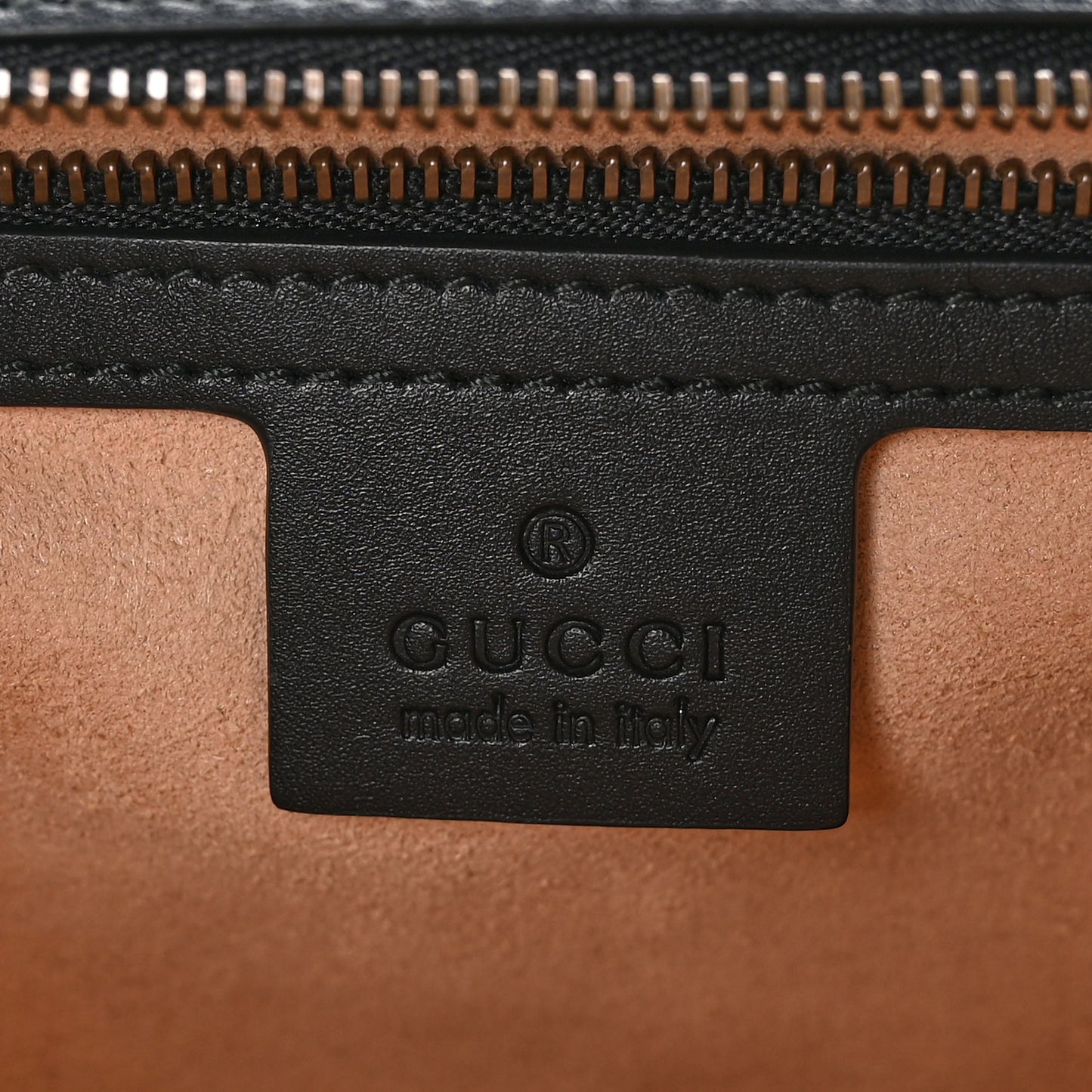 GG Supreme Monogram Small Osiride Top Handle Bag Black Gold