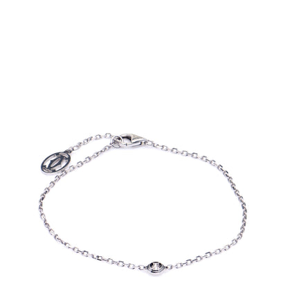 Cartier 18K White Gold Diamond SM D'Amour Bracelet 1 of 7